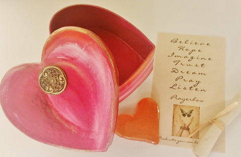 Message of Hope & Glass Heart Included